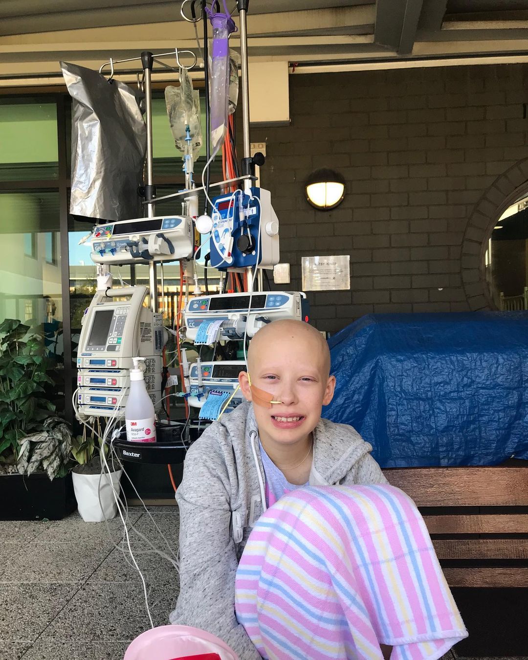 Ruby receiving treatment in September 2020 in Sydney