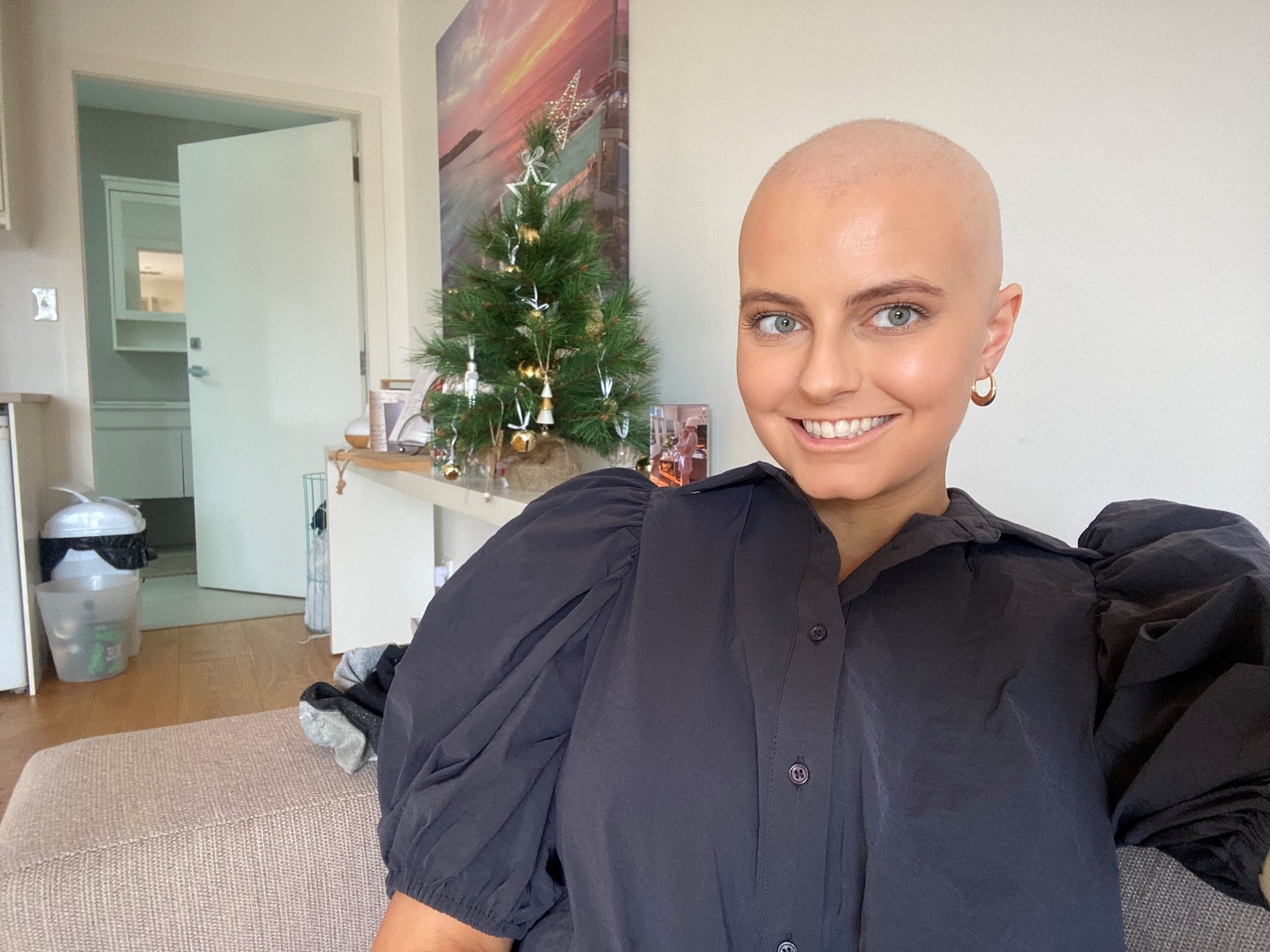 Bianca exactly one year after being diagnosed with blood cancer